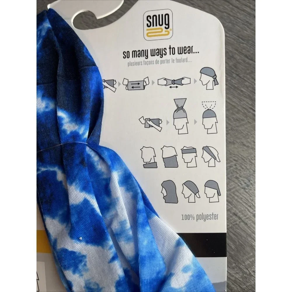Snug Scarf Outdoor Multi-functional Hiking Packable UV Protection Lot‎ of 2 NEW